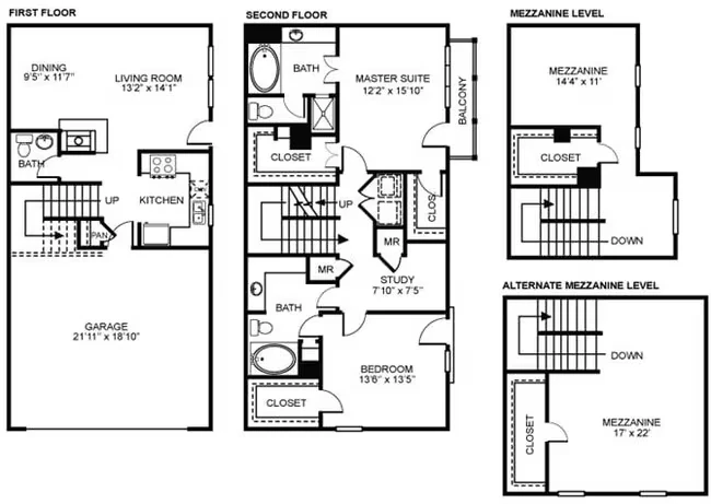 3x2.5 C1 Renovated 15110KOS floor plan